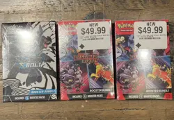LOT! Pokemon Cards Destined Rivals Black Bolt Booster Bundles New - Image 2
