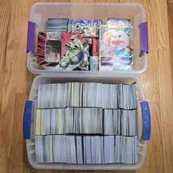 7500+ Pokemon Card Bulk Lot Commons, Rares, Oversized, Promos, Over 1100 Holo - Image 1
