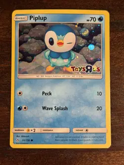 Piplup Holo Foil Exclusive Toys R Us Promo Card 32/156 Pokemon SWIRL - Image 1
