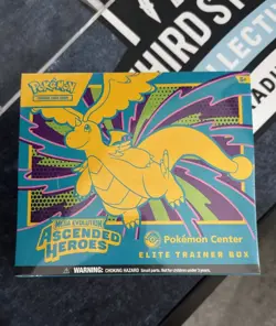 Pokemon Ascended Heroes Pokemon Center ETB Elite Trainer Box Sealed with Acrylic - Image 4
