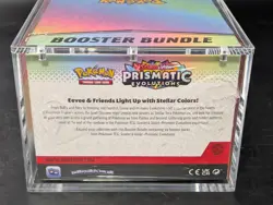 Pokemon SV8.5 Prismatic Evolutions Sealed Booster Bundle Display W/Acrylic Case - Image 3