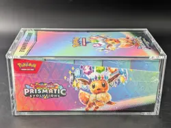 Pokemon SV8.5 Prismatic Evolutions Sealed Booster Bundle Display W/Acrylic Case - Image 4