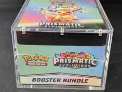Pokemon SV8.5 Prismatic Evolutions Sealed Booster Bundle Display W/Acrylic Case - Image 5