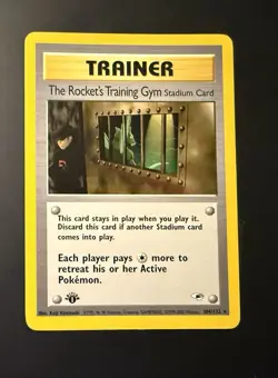 Pokemon TCG Gym Heroes 1st Edition - Rocket’s Training Gym #104 Rare M/NM - Image 1
