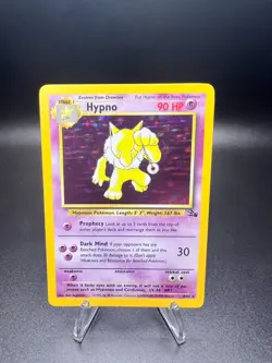1999 Pokemon TCG - Vintage Rare - Hypno 8/62 Fossil Holo - Image 1