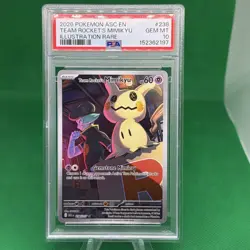 2026 POKEMON ASCENDED HEROES ILLUSTRATION RARE TEAM ROCKET'S MIMIKYU PSA 10 - Image 1