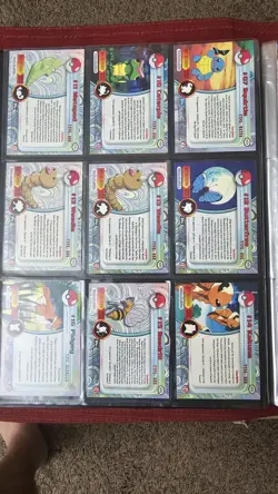 Pokemon Topps TV Animation Series Non-Holo Lot 90 Cards Binder included. - Image 2