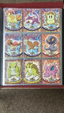 Pokemon Topps TV Animation Series Non-Holo Lot 90 Cards Binder included. - Image 3