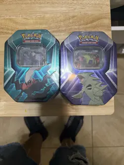 Pokemon Triple Tin Booster Packs Darkrai & Tyranitar 2022 English Sealed (2 pack - Image 1