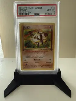 PSA 10 Mankey 1st Edition Jungle #55 Pokemon Card GEM MINT WOTC - Image 5