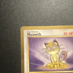 Meowth 56/64 Jungle Common Regular HP 50 Wizards Pokemon TCG 1999 English - Image 3