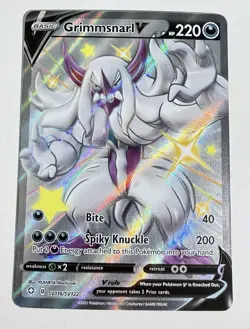 Pokemon holo Grimmsnarl V Single Strike Urshifu V Indeedee V Holo Lot 5 Cards - Image 4
