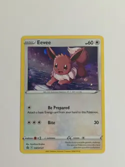 Eevee SWSH127 - Black Star Promo - Holo Pokemon Card - Mint (M) Holographic TCG - Image 1