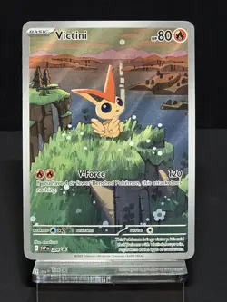2025 Pokemon SV Black Star Promo Victini SVP EN 208 Illustration Rare - Image 1