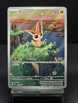 2025 Pokemon SV Black Star Promo Victini SVP EN 208 Illustration Rare - Image 2