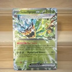 Pokemon Teal Mask Ogerpon ex Sv06 Double Rare Holo 025/167 Tera 210 HP - Image 1