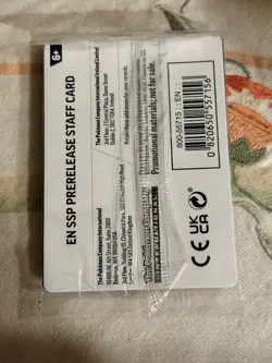 Surging Sparks Sealed Staff Prerelease Promo Pokemon 4 Cards NM - Image 2