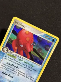Pokemon TCG Octillery 10/115 Unseen Forces Reverse Holo Stamp Upside Down Error - Image 1