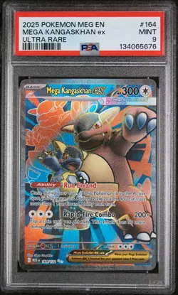 2025 POKEMON MEG EN-MEGA EVOLUTION ULTRA RARE #164 MEGA KANGASKHAN EX PSA 9 - Image 1