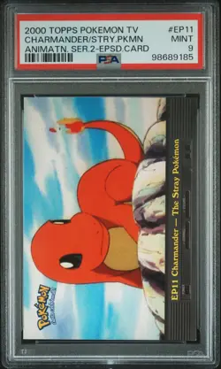2000 #EP11 CHARMANDER-THE STRAY POKEMON PSA 9 - Image 1
