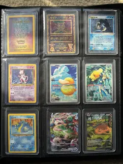 Pokemon Card Collection 130+ Ancient Mew Psyduck Full Art Binder Top Loaders🔥🔥 - Image 1