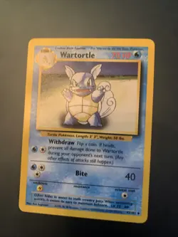 Pokemon TCG Squirtle And Wartortle Base Set 63/102 42/102 LP - Image 2