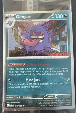 Pokemon Gengar GameStop Promo POR 050/088 Holo HP 130 Mind Jack English - Image 1