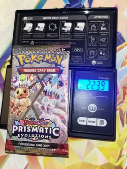 EXTREMELY HEAVY! 22.39G Prismatic Evolutions Pokemon Sealed Booster Pack New - Image 1