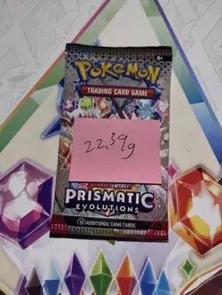 EXTREMELY HEAVY! 22.39G Prismatic Evolutions Pokemon Sealed Booster Pack New - Image 2