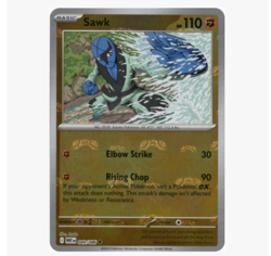 Pokemon white Flares 049/086 Sawk (Master Ball). English Version - Image 1