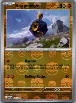 Roggenrola (Master Ball Pattern) 046/086 SV: White Flare Pokemon TCG Common NM - Image 1