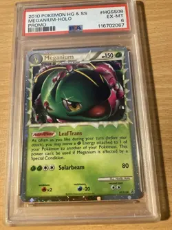 PSA 6 meganium holo prime HGSS 2010 Pokemon - Image 1
