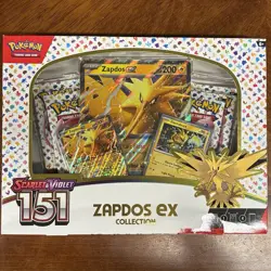 Pokemon TCG Scarlet & Violet 151 Zapdos EX Collection Box Packs Sealed - New - Image 1