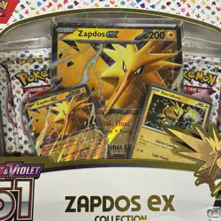 Pokemon TCG Scarlet & Violet 151 Zapdos EX Collection Box Packs Sealed - New - Image 2
