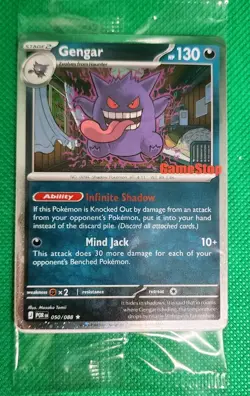 Pokemon GameStop Stamped Exclusive Gengar Promo Sealed 050/088 - Image 1