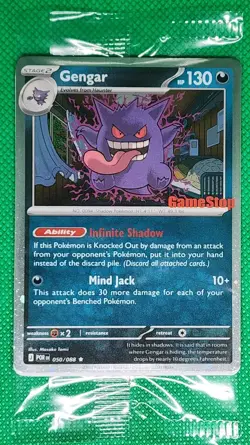 Pokemon GameStop Stamped Exclusive Gengar Promo Sealed 050/088 - Image 2