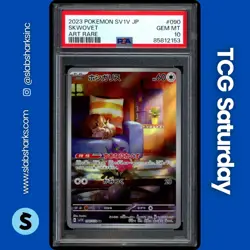 2023 POKEMON JP SCARLET & VIOLET EX #090/078 SKWOVET ART RARE PSA 10 - Image 1