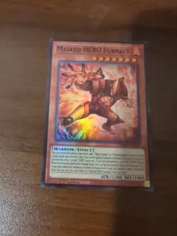 MZMU-EN015 Masked HERO Furnace Super Rare YuGiOh! NEW - Image 1