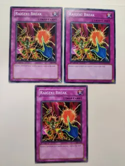 3x Raigeki Break YS11-EN037 Common 1st Edition LP - Image 2
