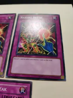 3x Raigeki Break YS11-EN037 Common 1st Edition LP - Image 4