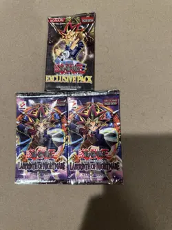 3 Sealed Yu Gi Oh 2004 Packs 1 Exclusive Pack And 2 Labyrinth of Nightmare Light - Image 1