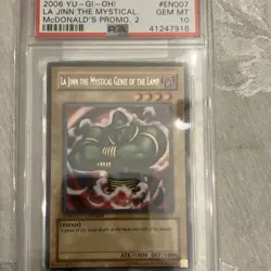 Konami Yu-Gi-Oh! La Jinn the Mystical Genie MDP2-EN007 Promo Rare PSA 10 pop 1 - Image 1