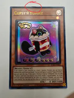 CupsyYummy JUSH-EN016 Justice Hunters Ultra Rare LP Top Blemish Cupsy Yummy - Image 1