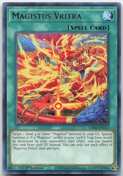 Magistus Vritra GEIM-EN012 Rare 1st Edition NM Yugioh - Image 1