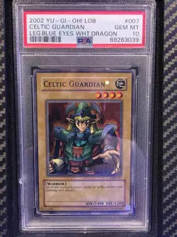 Celtic Guardian *PSA 10* LOB-007 *Super Rare* Legend Of Blue-Eyes * 2002 - Image 1