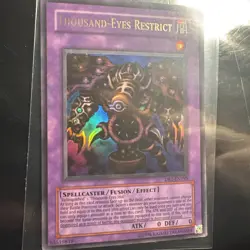 Yu-Gi-Oh! TCG Card Thousand-Eyes Restrict DB1-EN195 Old Super Rare Mint - Image 1