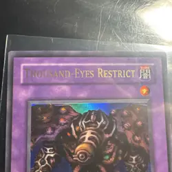 Yu-Gi-Oh! TCG Card Thousand-Eyes Restrict DB1-EN195 Old Super Rare Mint - Image 2