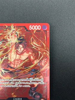 [NM] Portgas D Ace ONE PIECE Card Japanese OP03-001 Championship Parallel 21M16 - Image 5