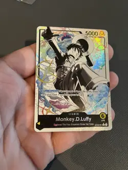 One Piece Card Game CCG TCG Monkey.D.Luffy ST29-001 Alt Art Leader Egghead - Image 3