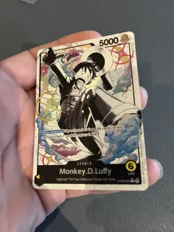 One Piece Card Game CCG TCG Monkey.D.Luffy ST29-001 Alt Art Leader Egghead - Image 4